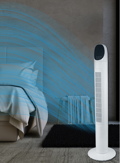 VENTILADOR BLANCO DE TORRE 40"