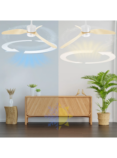VENTILADOR DE TECHO (BLANCO&OAK)