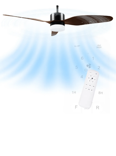 VENTILADOR DE TECHO (NEGRO&WALNUT)